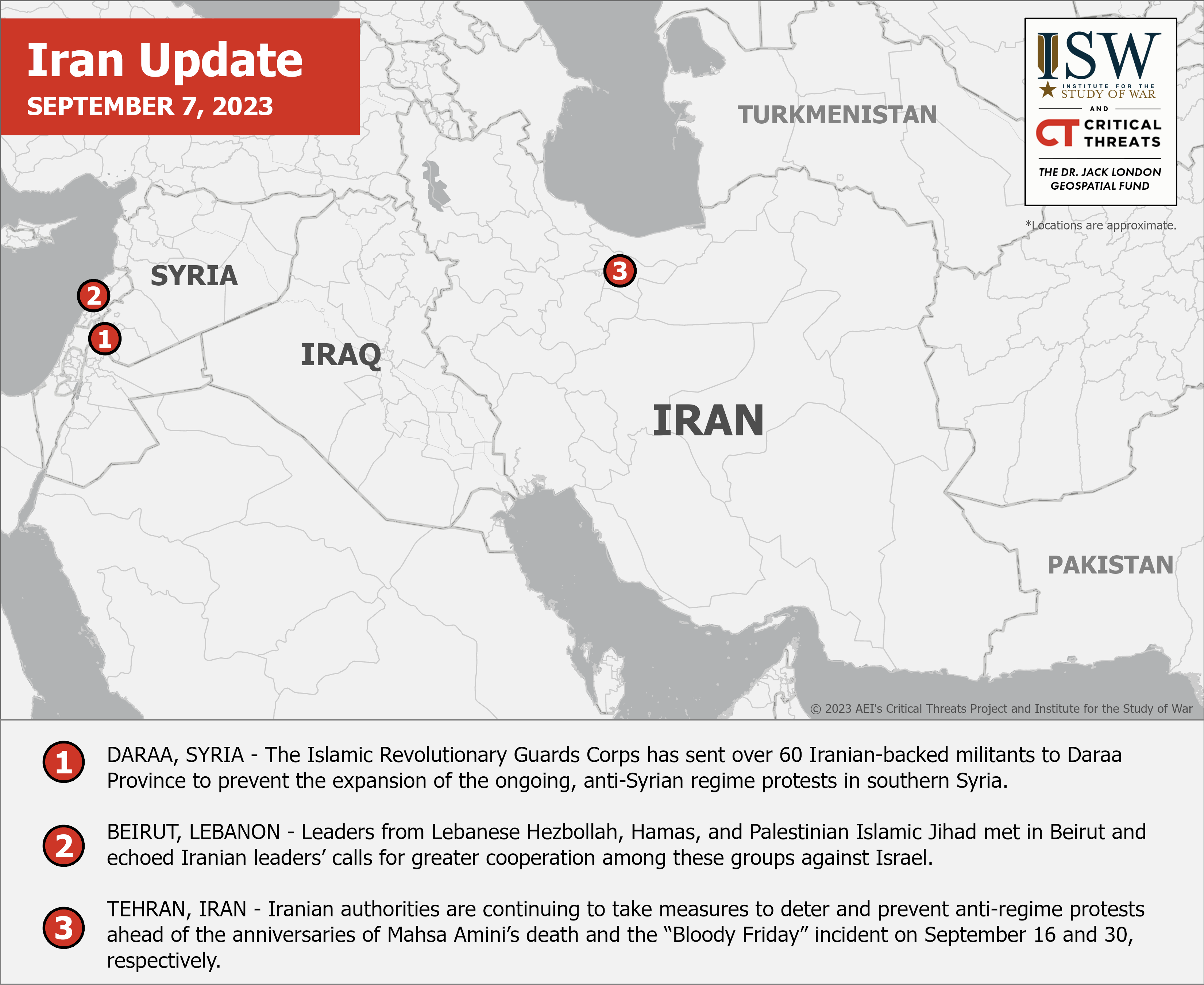 Iran Update, September 7, 2023 | Institute for the Study of War